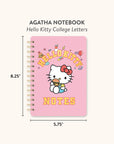 Hello Kitty College Letters Agatha Notebook