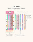 Hello Kitty College Letters Gel Pens