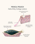 Hello Kitty College Letters Pencil Pouch