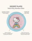 Hello Kitty Rainbow Skies Dessert Plates