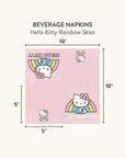 Hello Kitty Rainbow Skies Beverage Napkins