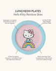 Hello Kitty Rainbow Skies Luncheon Plates
