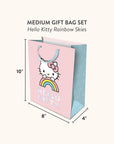 Hello Kitty Rainbow Skies Medium Gift Bag Set