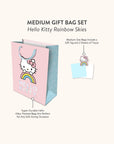 Hello Kitty Rainbow Skies Medium Gift Bag Set