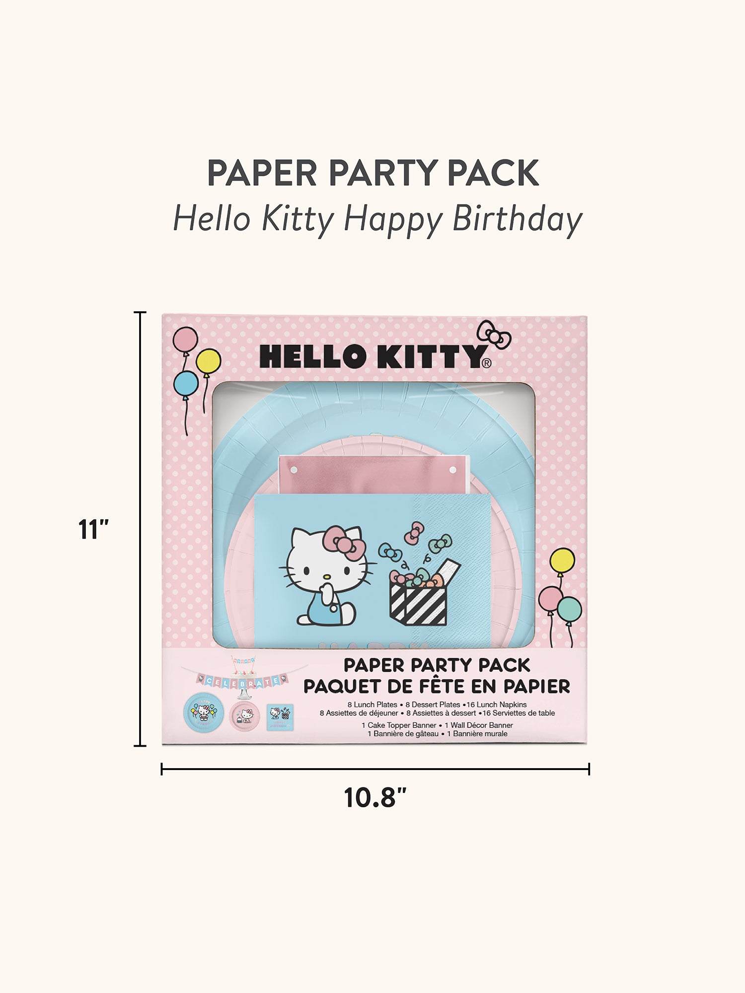 Hello Kitty Happy Birthday Paper Party Pack