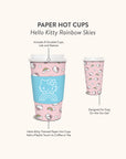 Hello Kitty Rainbow Skies Paper Hot Cups