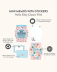 Hello Kitty Classic Pink Mini Memo with Stickers
