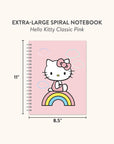 Hello Kitty Classic Pink Extra Large Spiral Notebook