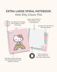 Hello Kitty Classic Pink Extra Large Spiral Notebook