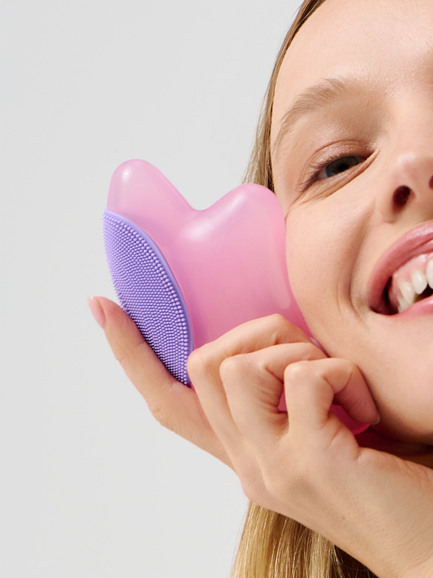 SCOOPS Beauty Gua Sha Facial Tool, Purple Doodles
