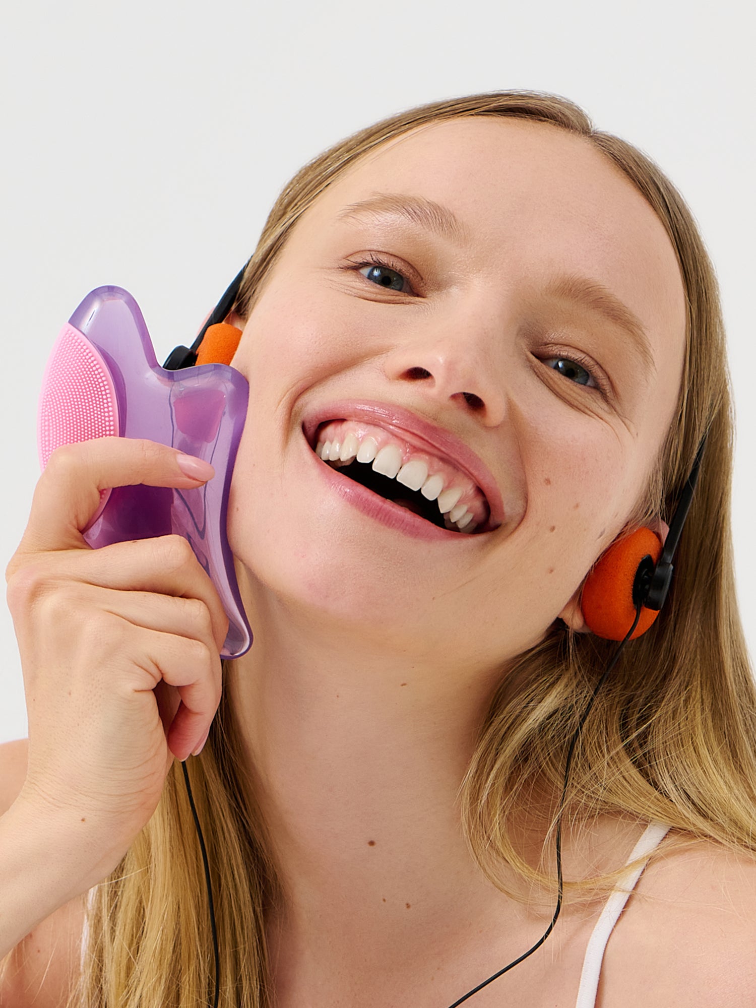 SCOOPS Beauty Gua Sha Facial Tool, Pink Doodles