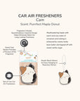 Squishmallows Cam Car Air Fresheners - Purrrfect Maple Donut