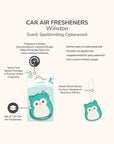 Squishmallows Winston Car Air Fresheners - Spellbinding Cedarwood