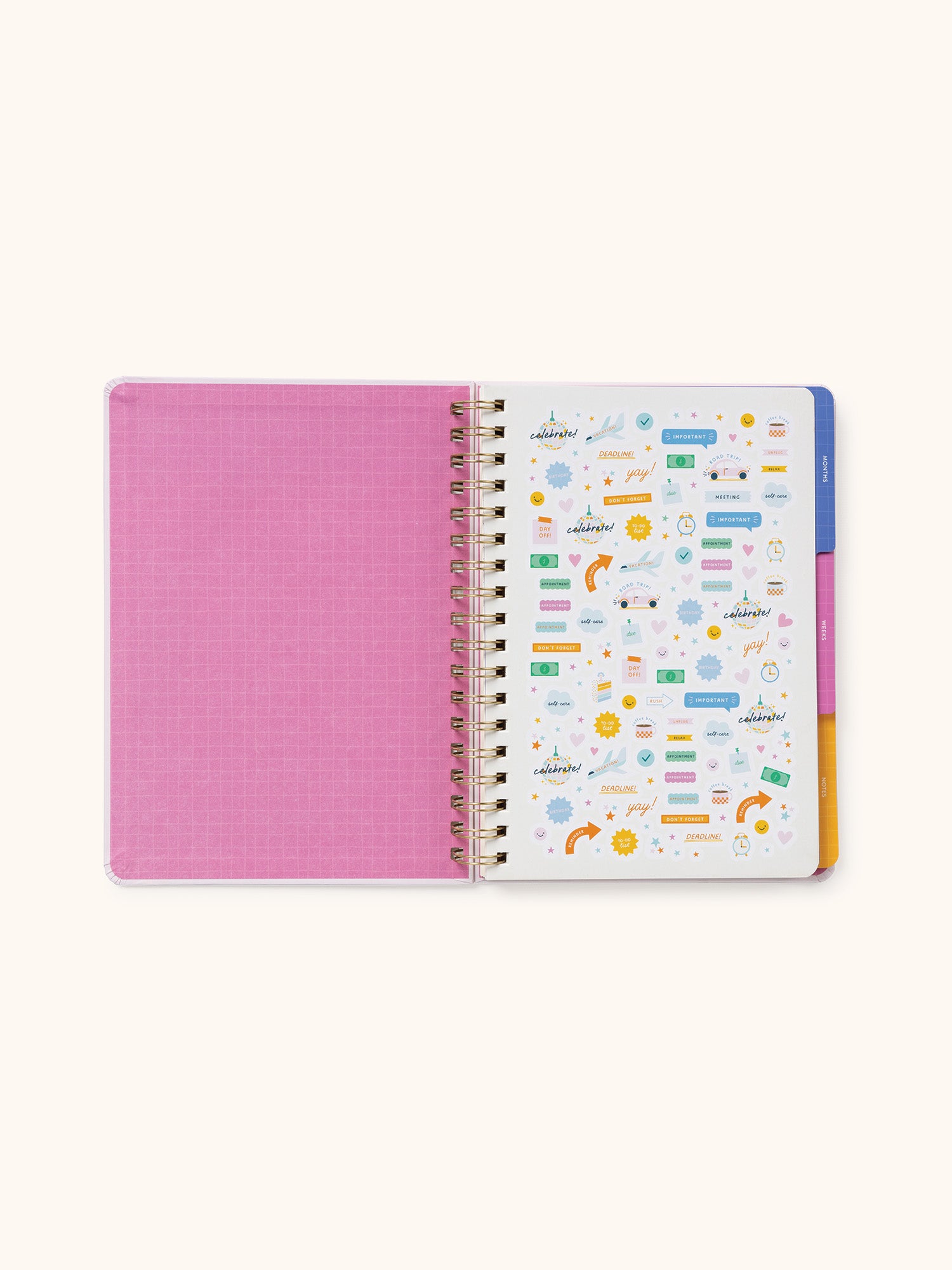 Faire Flowers Undated Tri-Tab Planner