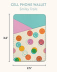 Smiley Trails Stick-On Cell Phone Wallet