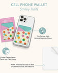 Smiley Trails Stick-On Cell Phone Wallet