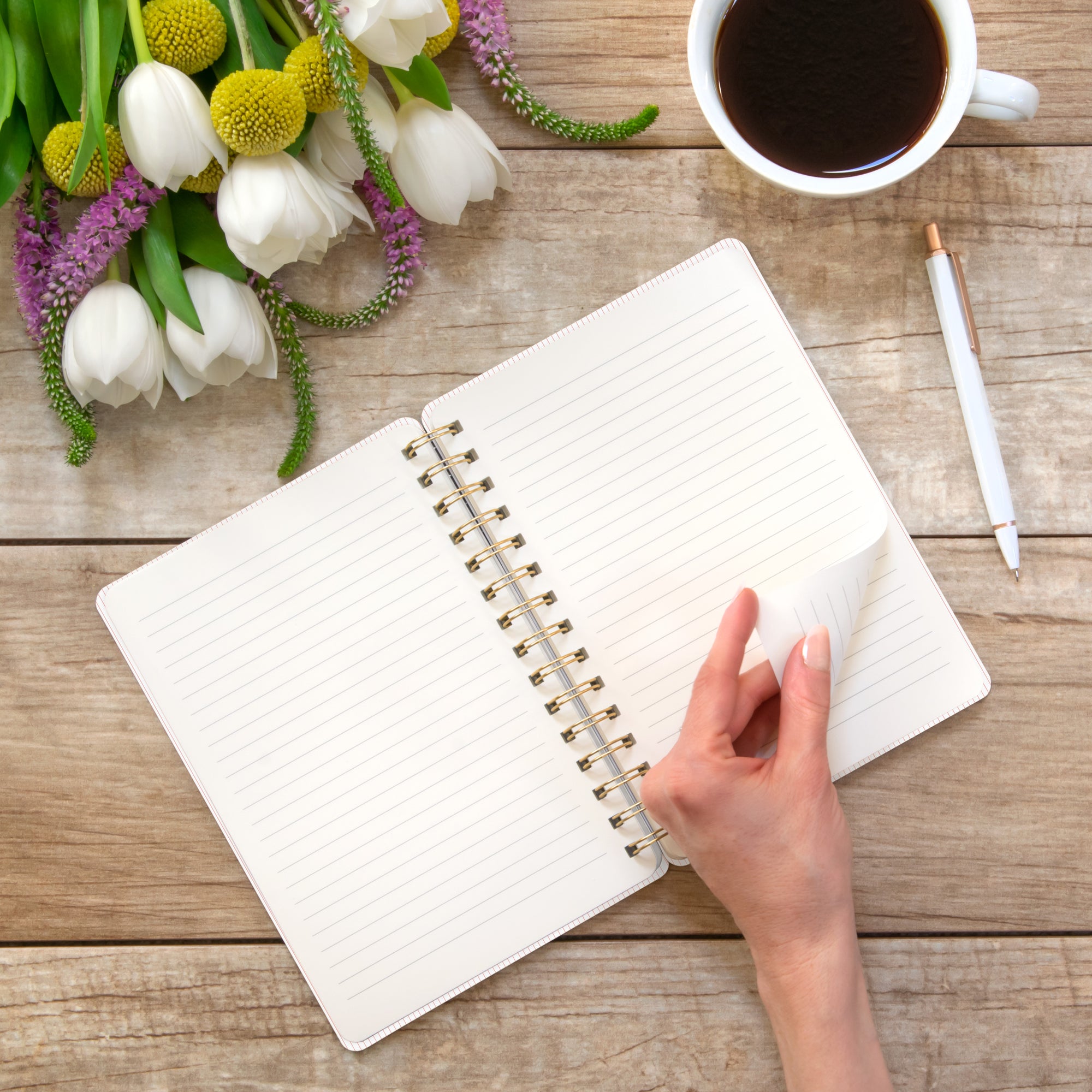 Current Mood (Coral Pink) Agatha Notebook