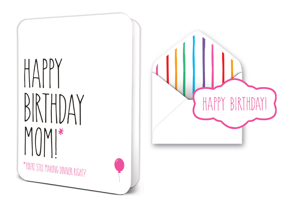 Happy Birthday Mom Deluxe Greeting Card