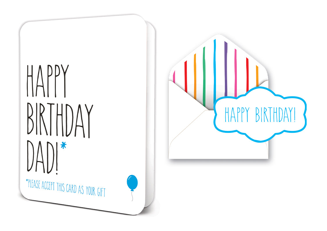 Happy Birthday Dad Deluxe Greeting Card