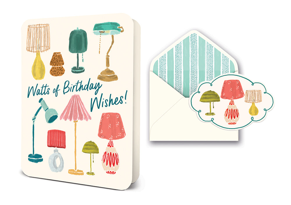 Watts of Birthday Wishes Deluxe Greeting Card