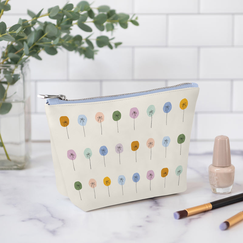 Dotted Palms Clutch Cosmetic Bag