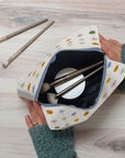 Dotted Palms Loaf Cosmetic Bag