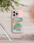 Island Sunset Stick-On Cell Phone Wallet
