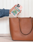 Island Sunset Stick-On Cell Phone Wallet