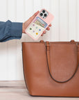 Dotted Palms Stick-On Cell Phone Wallet