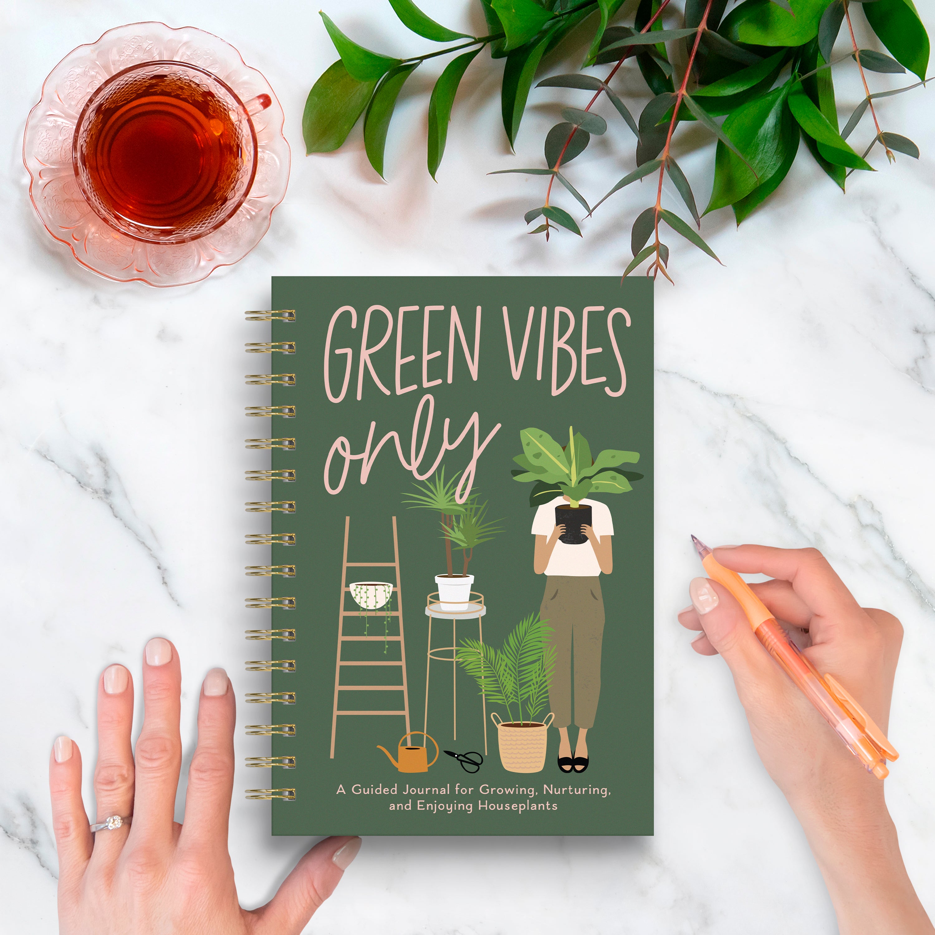 indoor plant journal Green Vibes Only Guided Journal – Studio Oh!