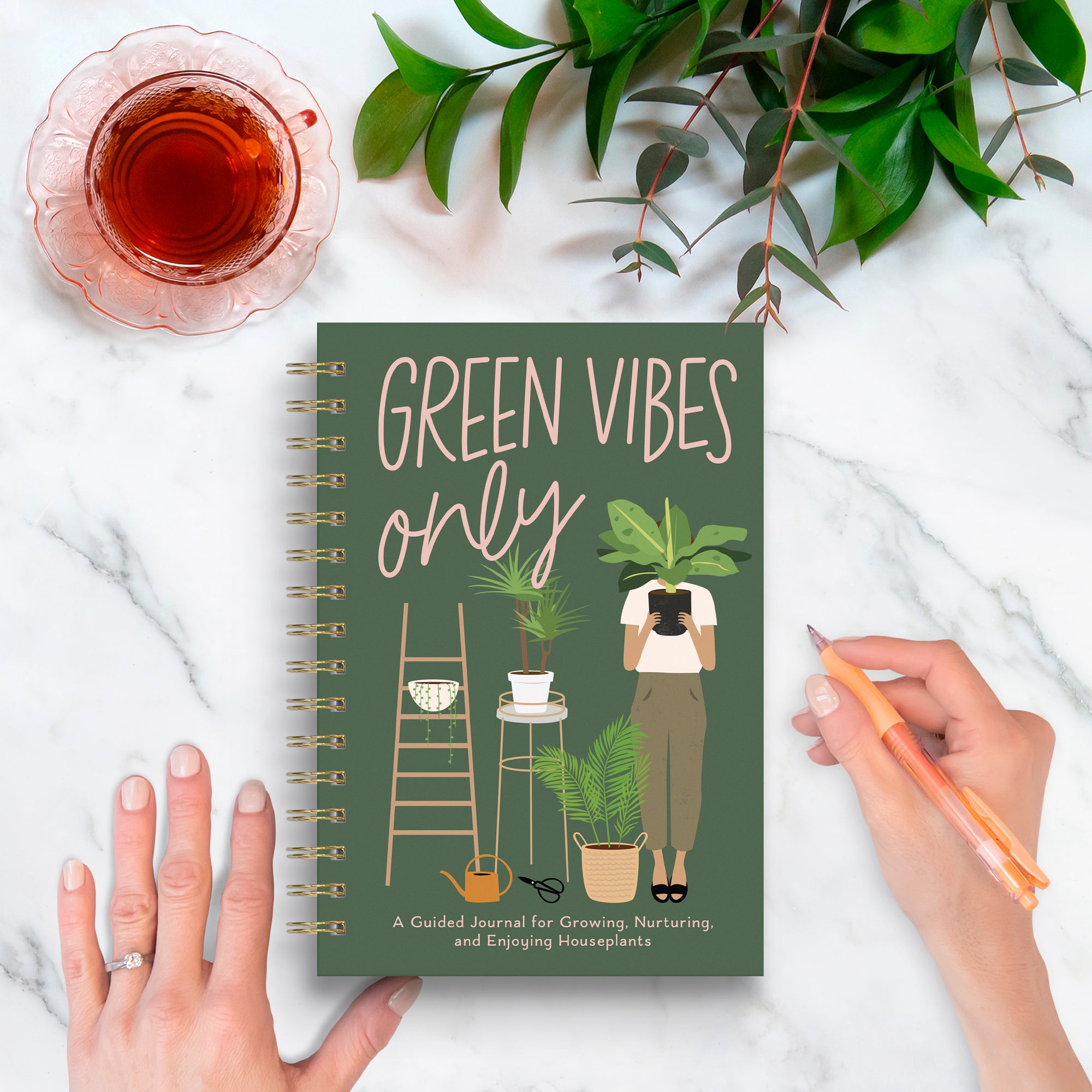 Green Vibes Only Guided Journal