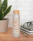 Grow with the Flow Glass Water Bottle with Bamboo Lid