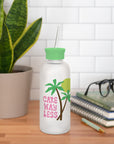 Care Way Less Glass Water Bottle with Straw