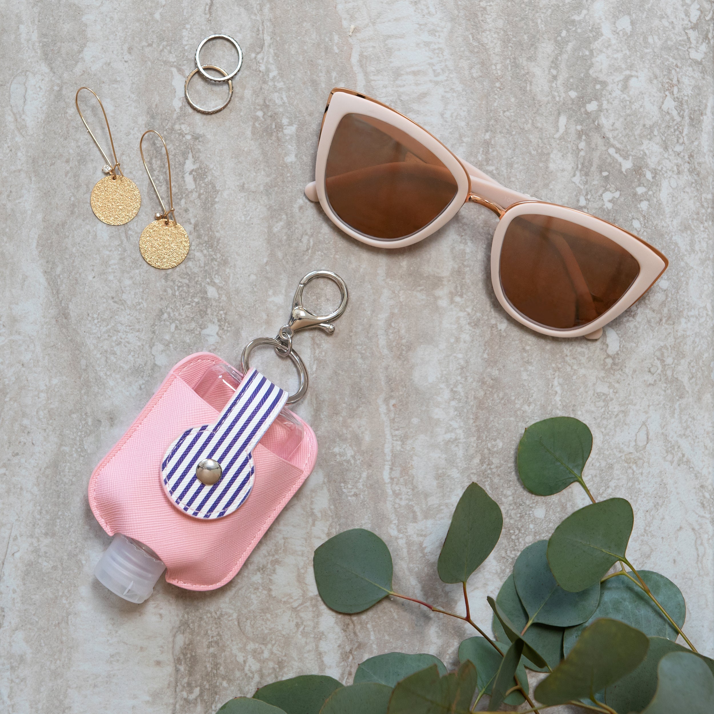 Sassy Oranges Hand-Sanitizer Holder with Travel Bottle – Studio Oh!