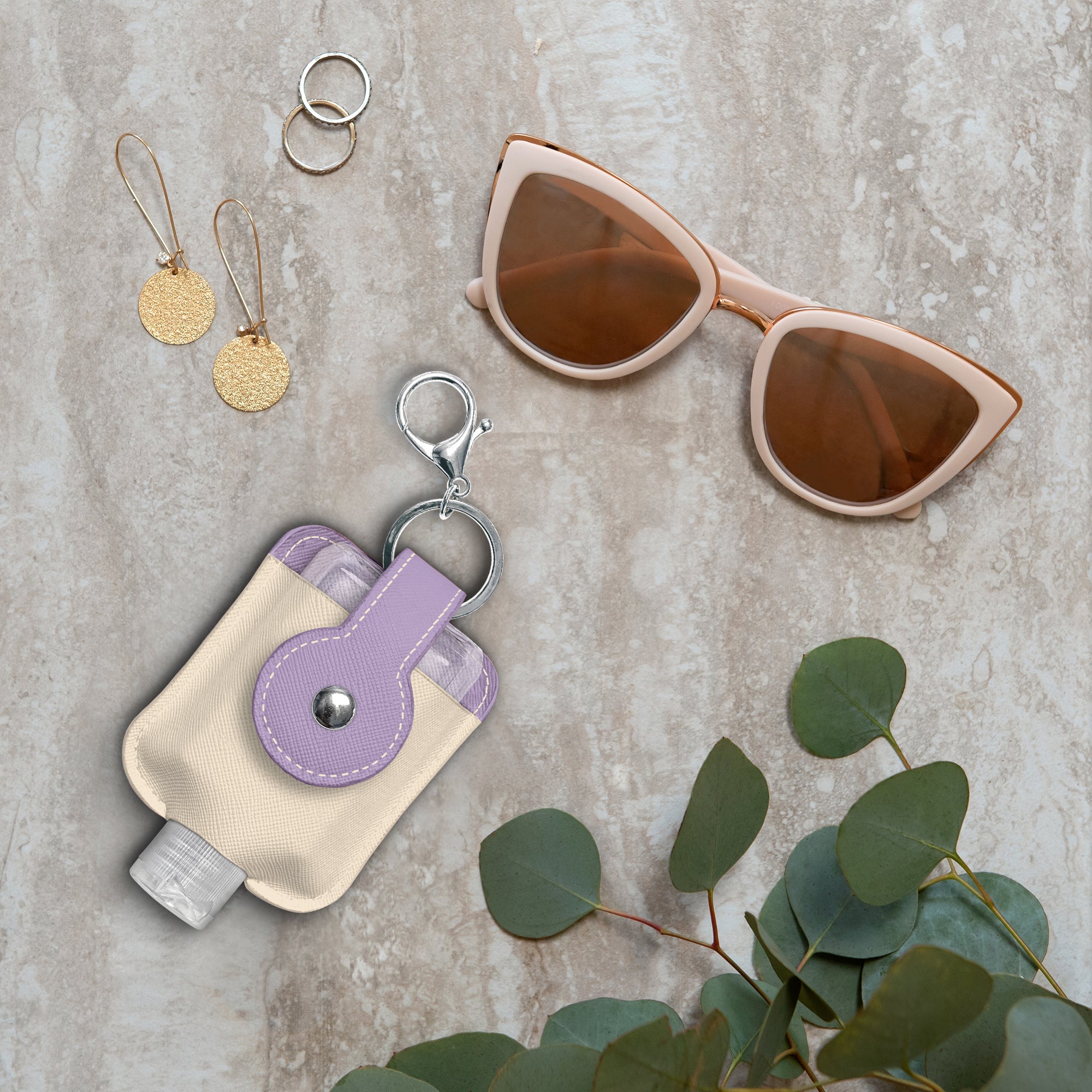 Energy Flows Hand-Sanitizer Holder with Travel Bottle – Studio Oh!