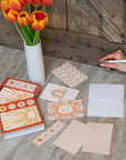 Sunny Skies Note Card Set with Stickers