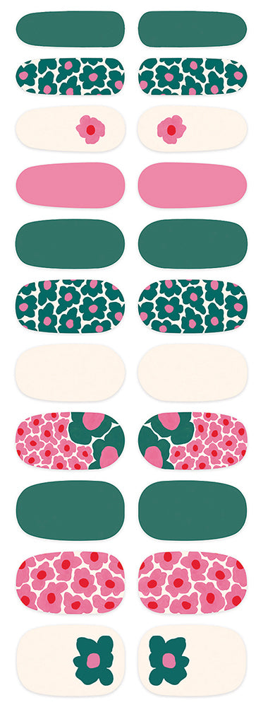 Tipsy Flowers Mani Nail Wrap Kit