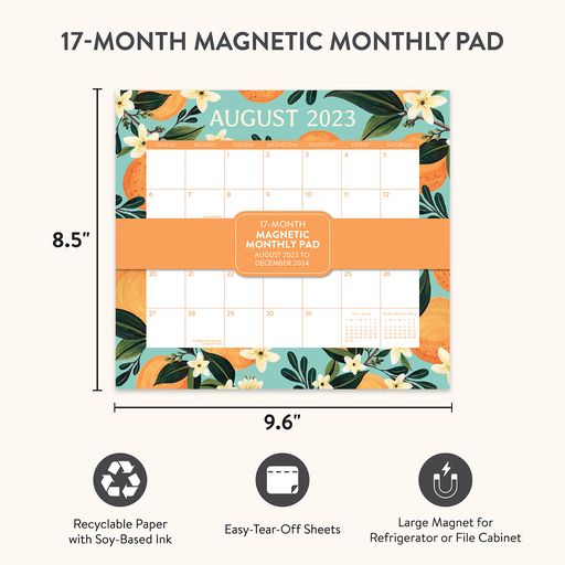 2024 Fruit & Flora Magnetic Monthly Pad