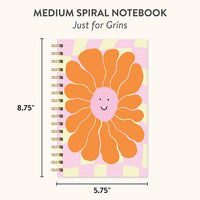 Just for Grins Medium Spiral Notebook