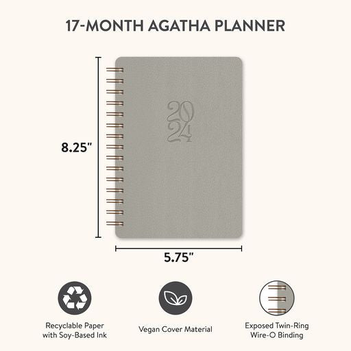 2024 Greige Agatha Planner