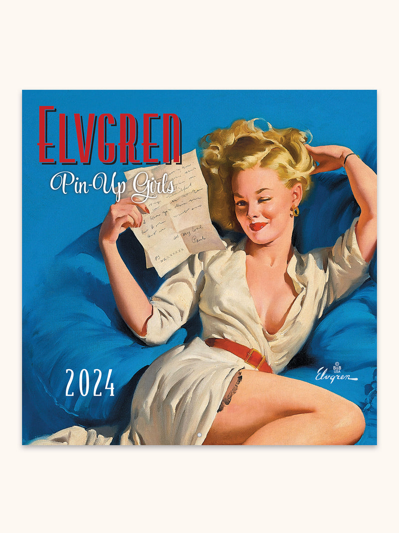 2024 Elvgren: Pin-up Girls 12" x 12" Wall Calendar