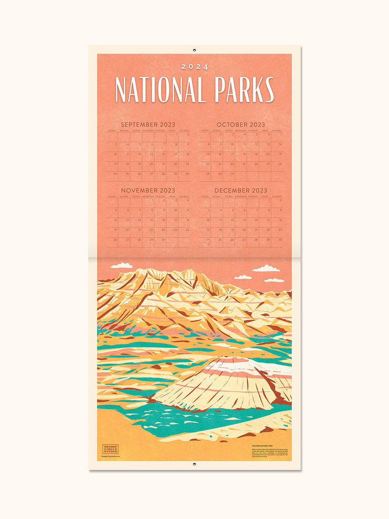 2024 National Parks 12" x 12" Wall Calendar