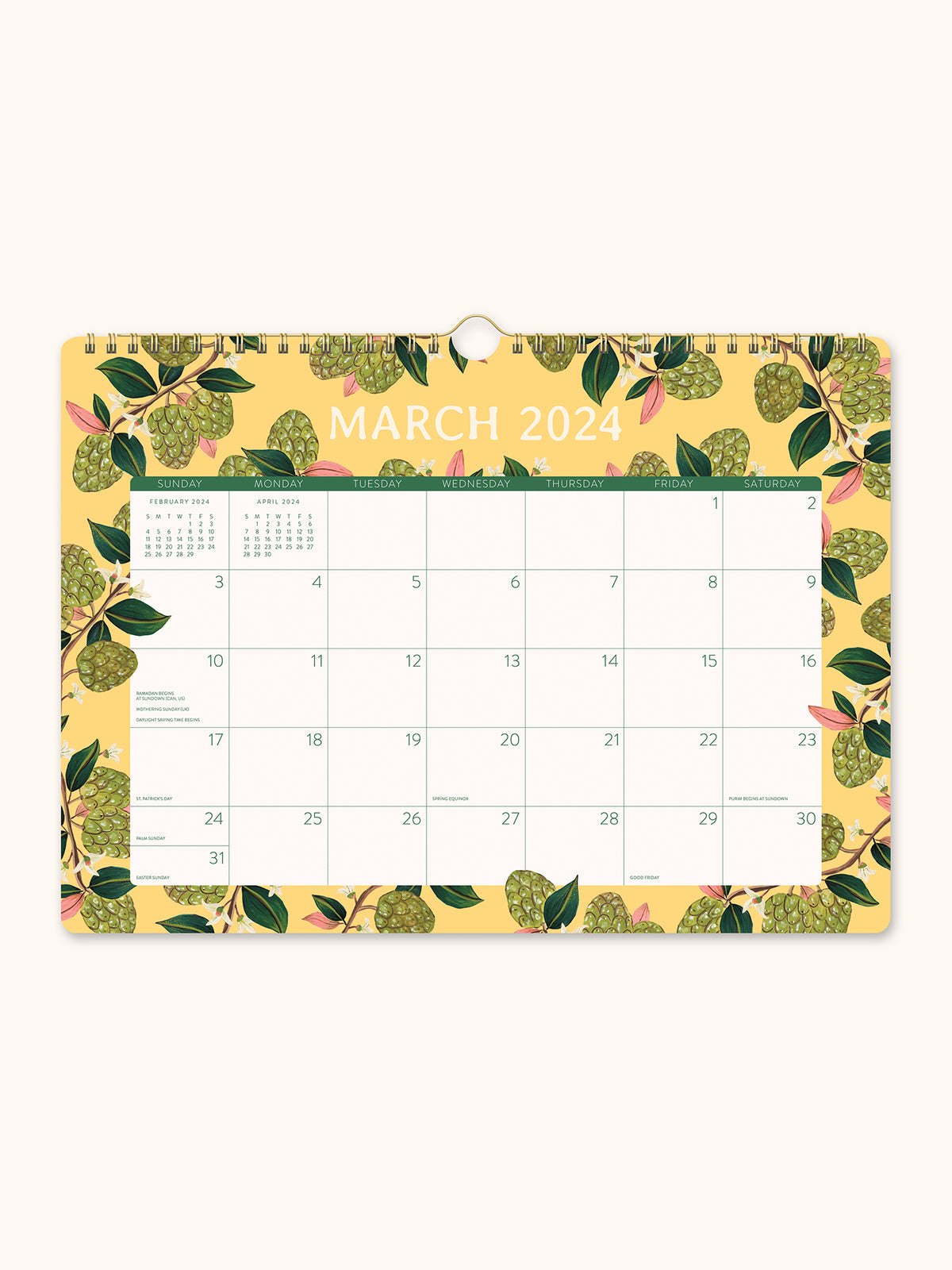 2024 Fruit & Flora Deluxe Wall Calendar