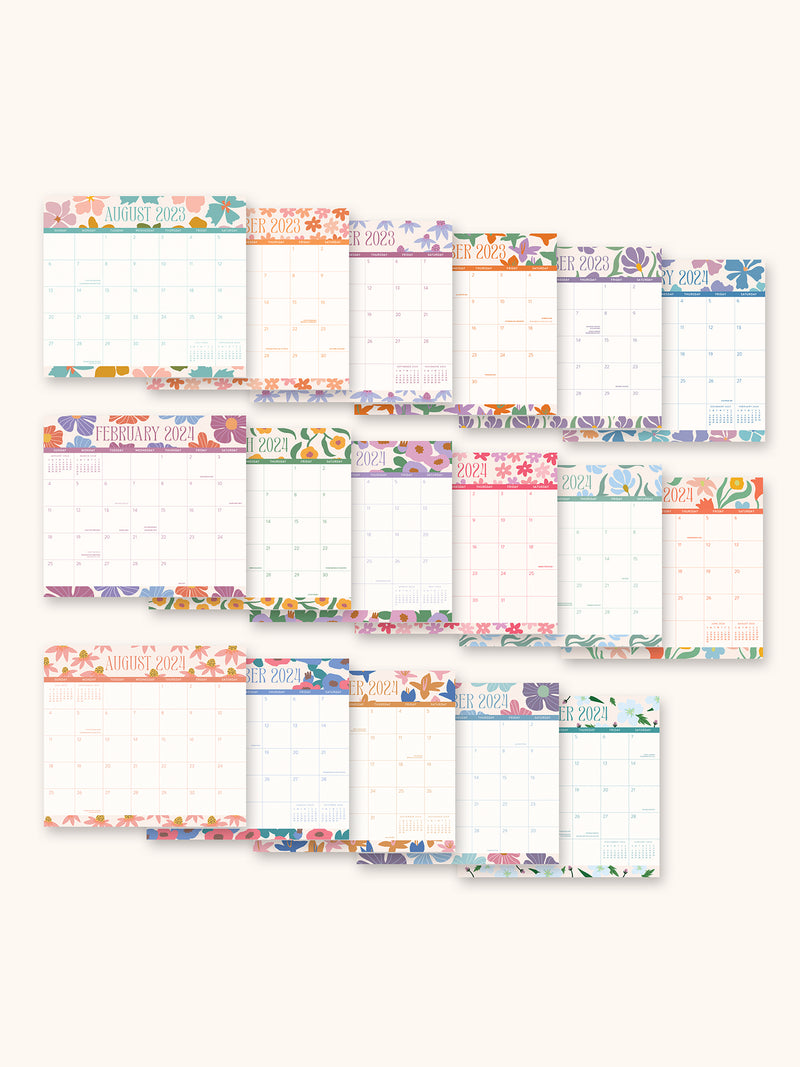 2024 Modern Floral Magnetic Monthly Pad – Studio Oh!