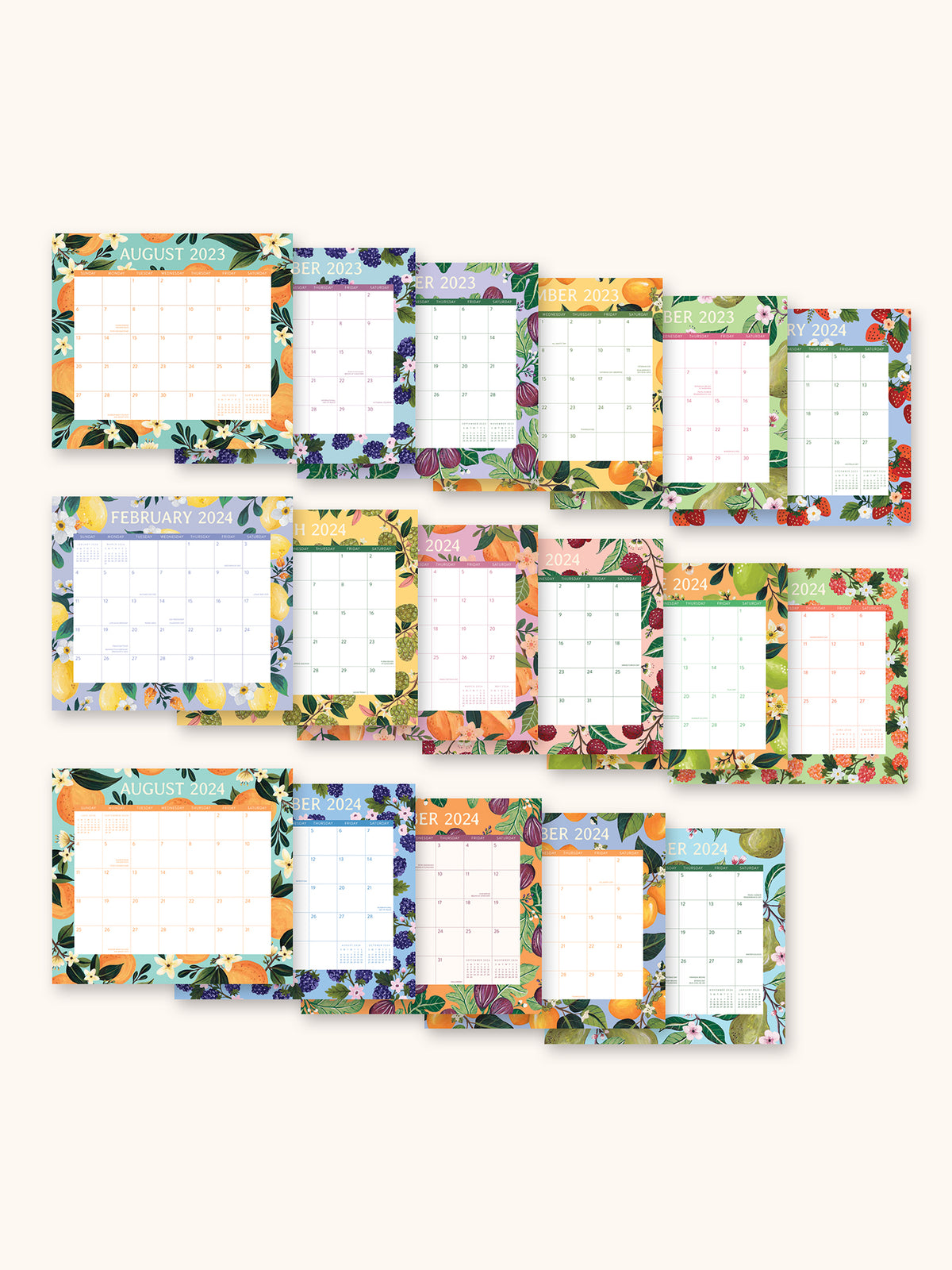 2024 Fruit & Flora Magnetic Monthly Pad