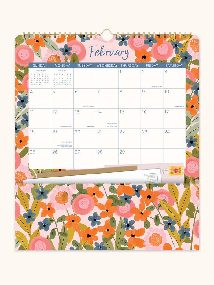 2024 Secret Garden Pockets Plus Calendar