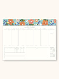 2024 Bella Flora Weekly Desk Calendar