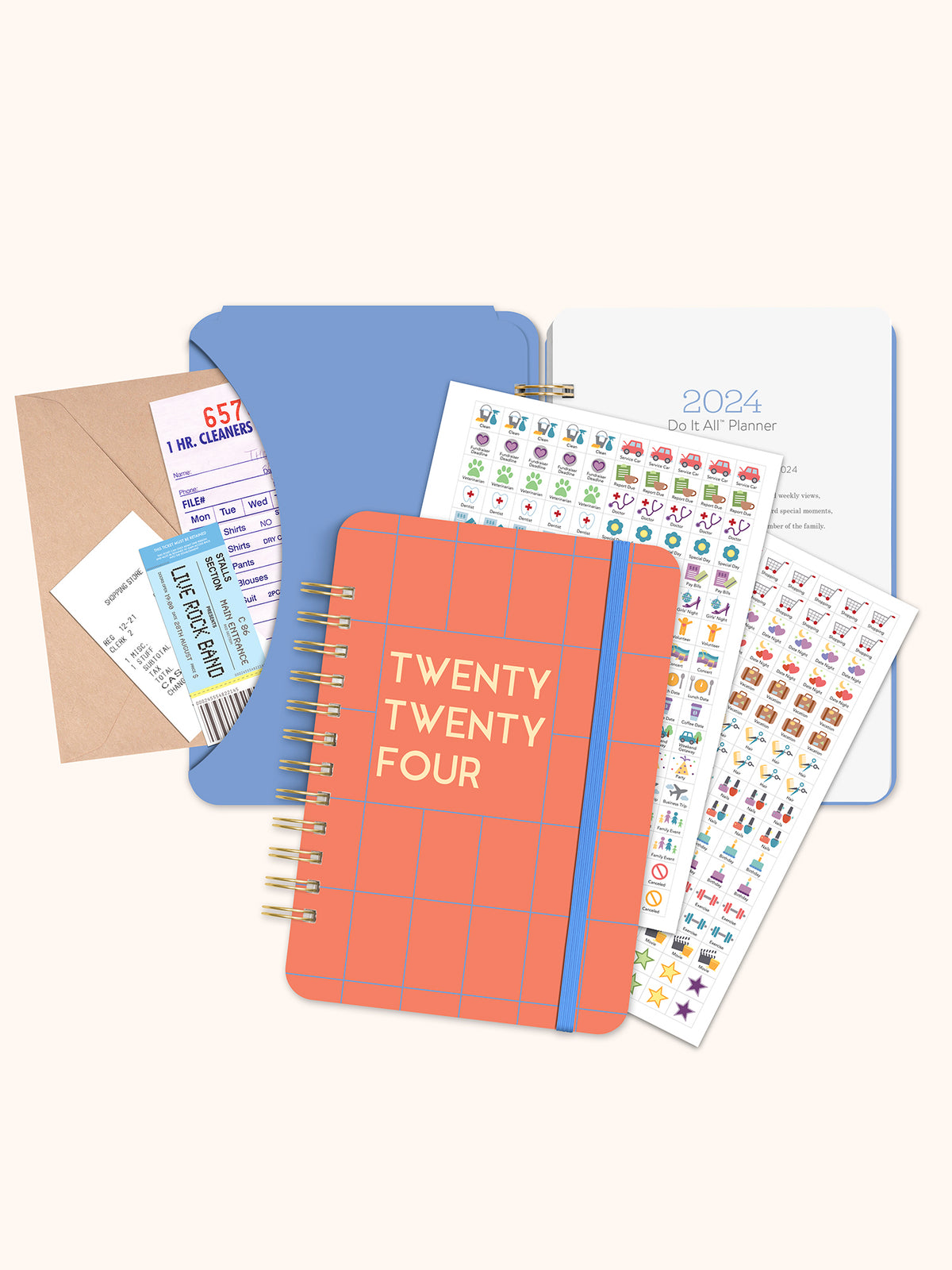 2024 Coral Grid Do It All Planner