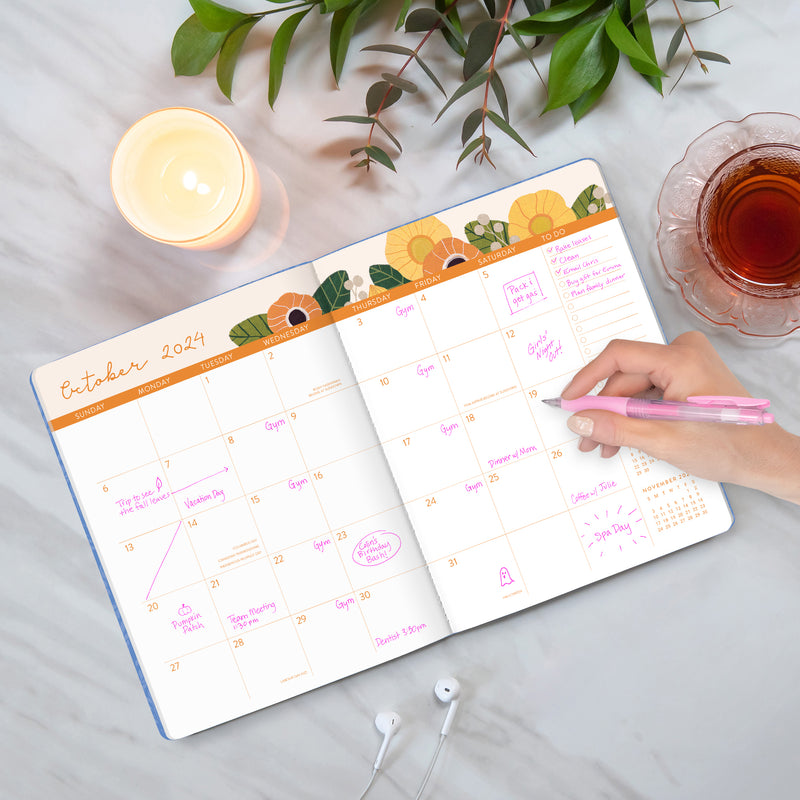 2024 Bella Flora Just Right Monthly Planner