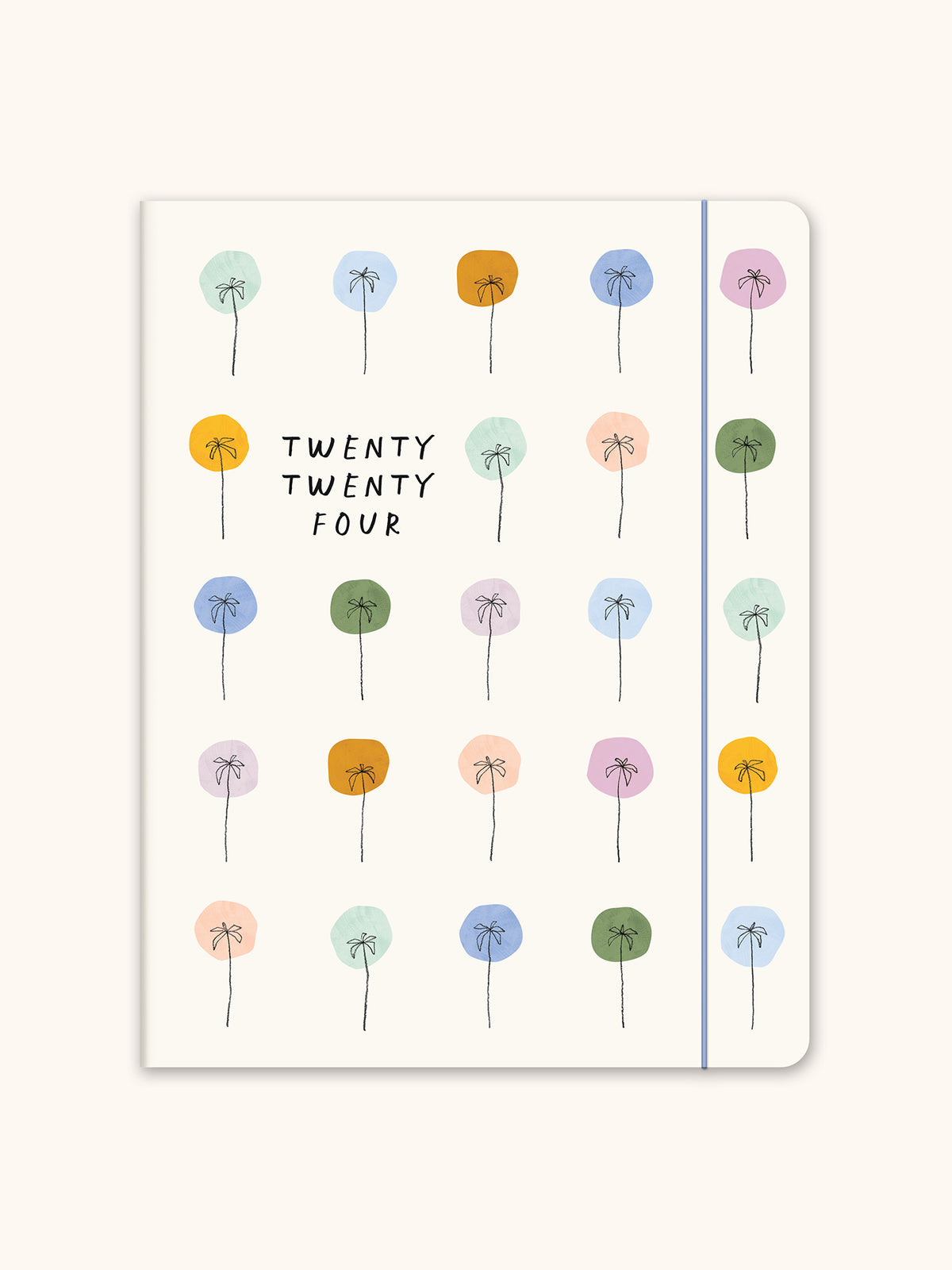 2024 Dotted Palms Just Right Monthly Planner